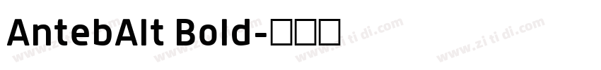 AntebAlt Bold字体转换